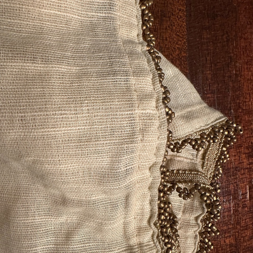 Beaded dining napkins